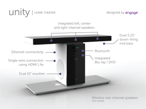 Photo of Unity Home Theater with Callouts