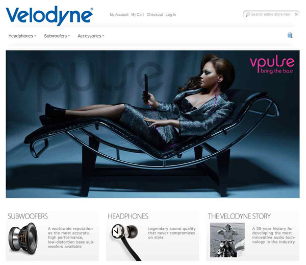 Graphic of Velodyne's Current Website