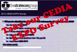 Graphic of our 2012 CEDIA EXPO Survey