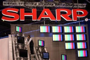 Photo of Sharp booth at CES