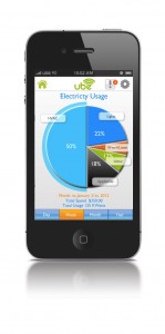 Graphic of App showing electrical usage