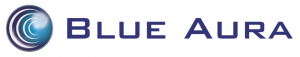 Logo for Blue Aura wireless speakers