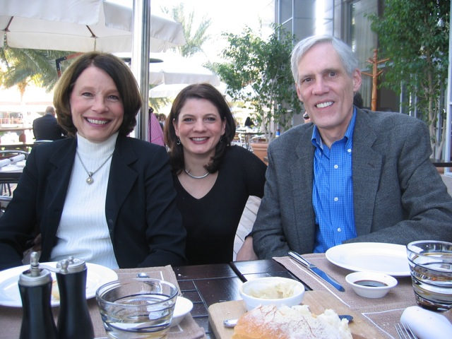 Photo of Kathy Gornik, Dawn Cloyd, and Jim Thiel in Dubai