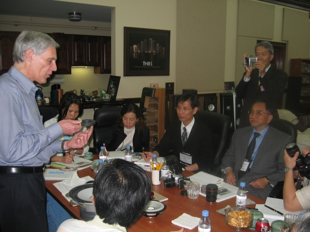 Photo of Jim Thiel training