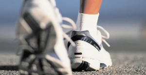 Photo close-up of walking shoes