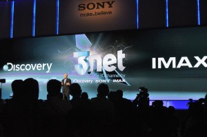 Photo from 2012 CES Sony press presentaion on 3net