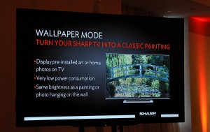 Slide showing Wallpaper Mode