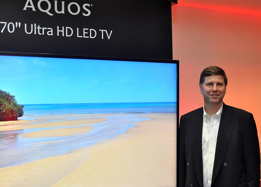 Photo of Jim Sanduski & Sharp 4K Ultra HD LED TV