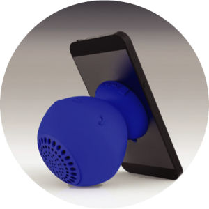 Photo of Sound pOp used as a speaker phone