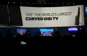 Photo of Samsung's curved TV launch
