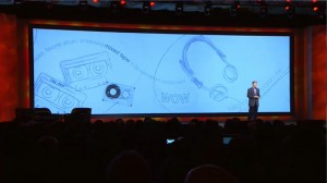 Sony presentation with background animation