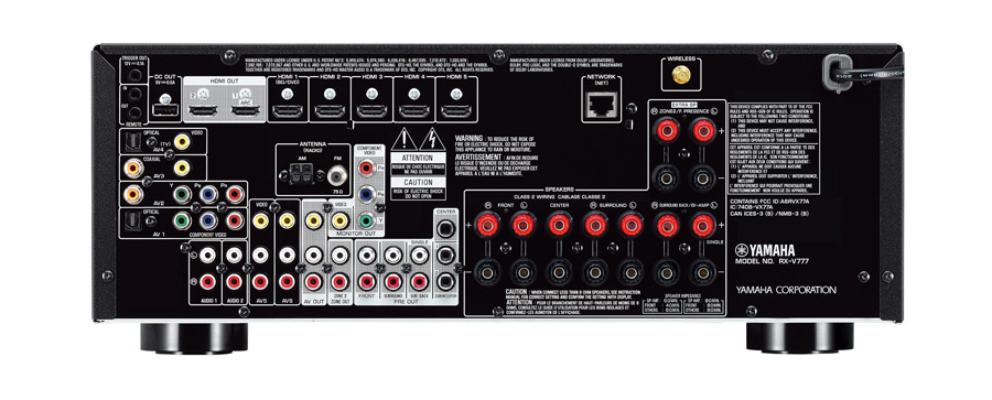 Photo of RX-V777BT back panel