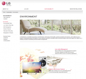 LG's website