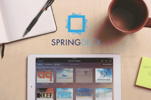 SpringDeck iPad & logo