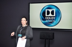 Photo inside Dolby demo room