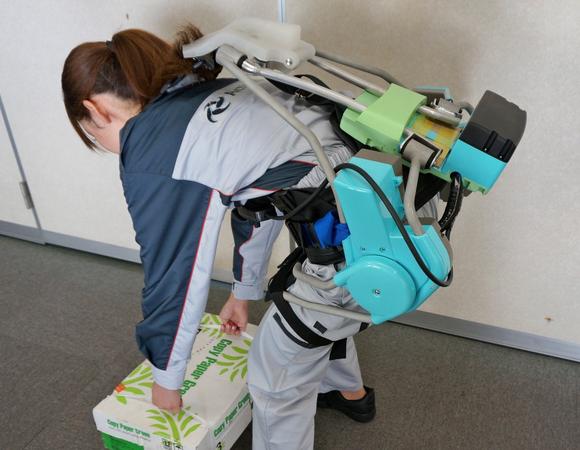Photo of Panasonic "wearable assist robot"