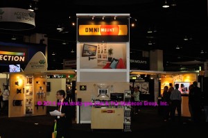 Photo of OmniMount's booth