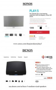 Comparison 1 of Sonos and HEOS website