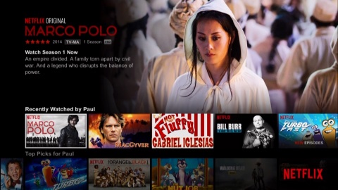 Photo of Netflix main screen