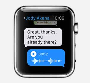 Apple Watch messaging