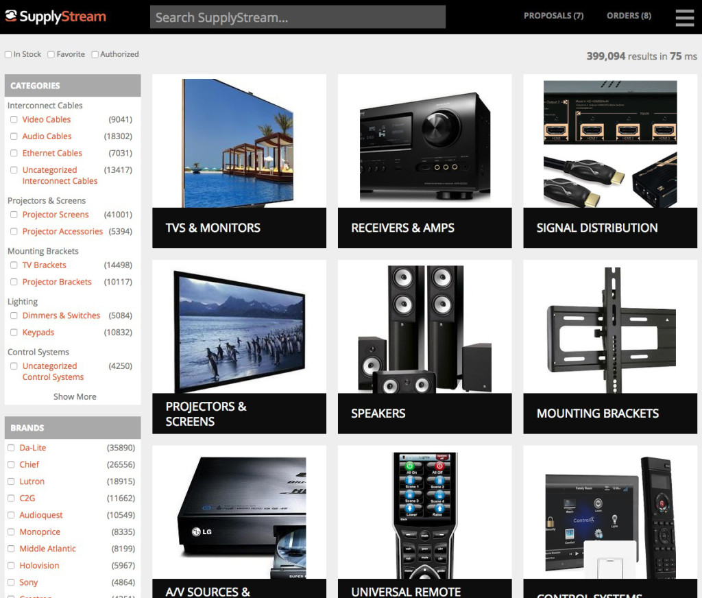 Photo of SupplyStream catalog page