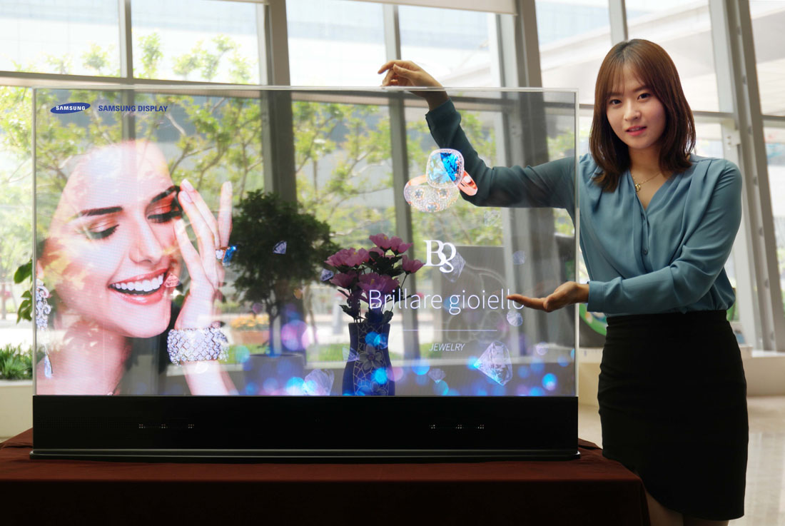 Photo of Samsung Display's new transparent display