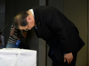 Photo of Toshiba president