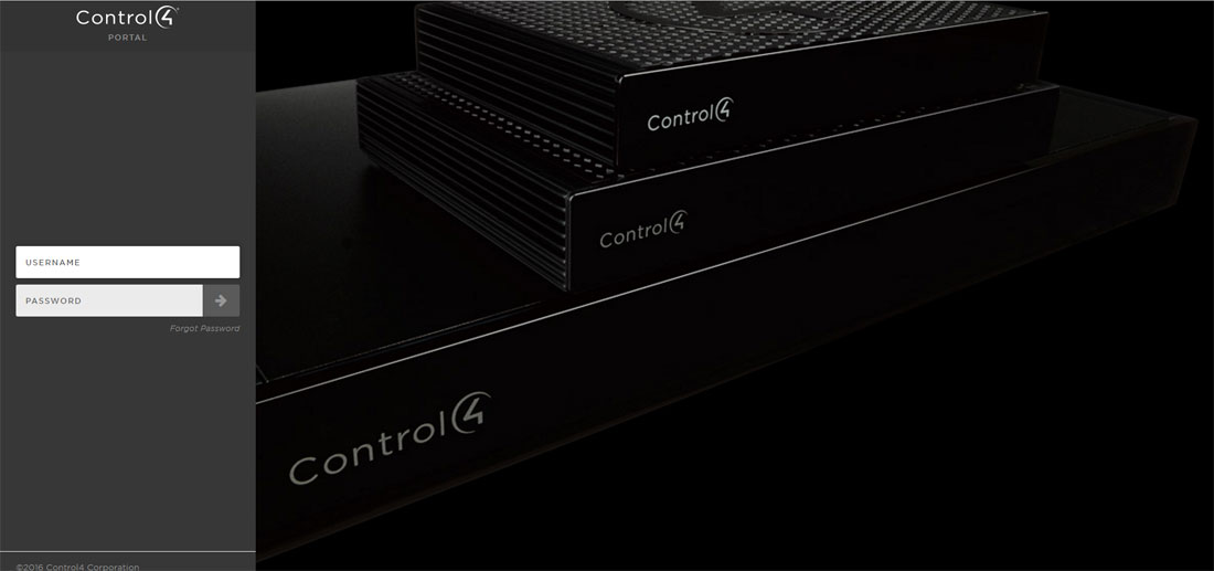 Control4 portal