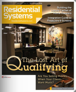 Cover of October Residential Systems Magazine