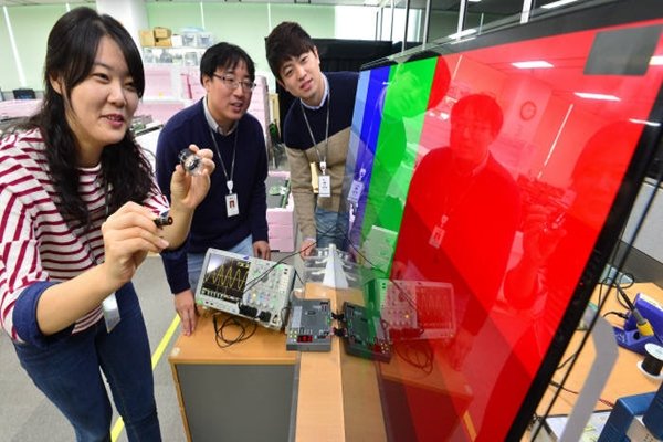 Testing OLED panel