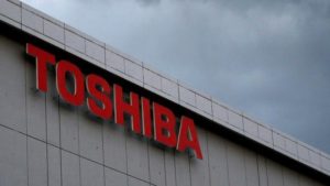 Logo on Toshiba building