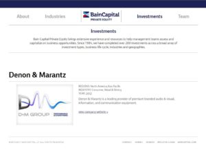 Bain Capital Website