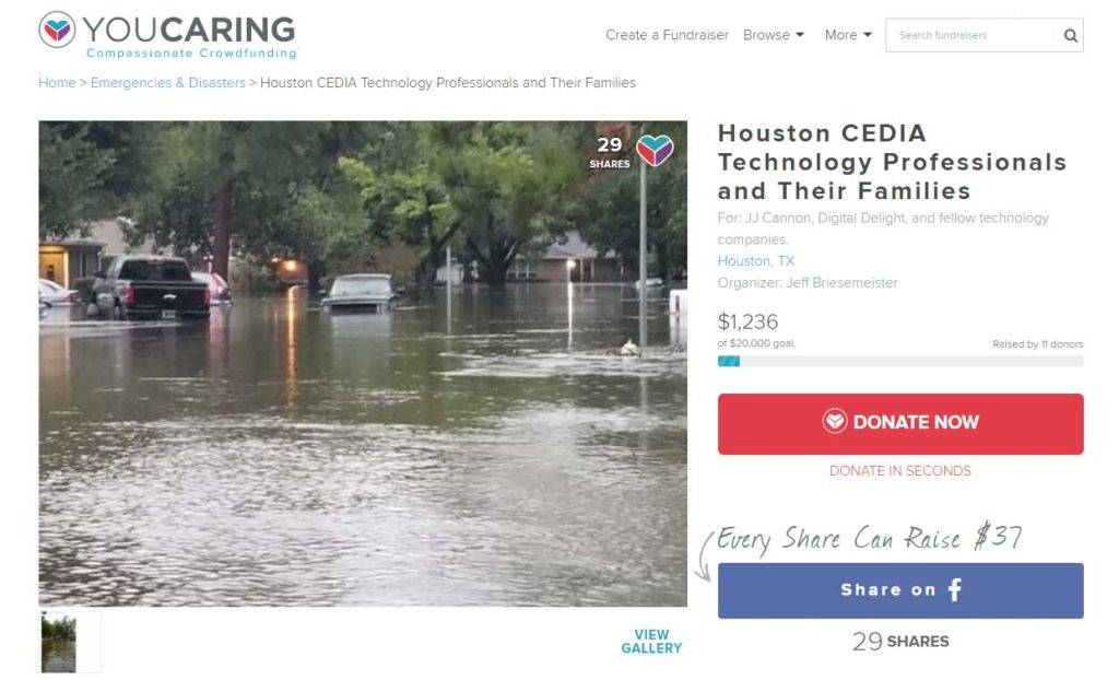 You Caring fundraising page