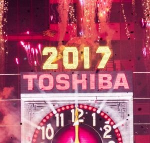 Top of Toshiba's Times Square display