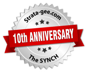 Strata-gee 10th Anniversary graphic