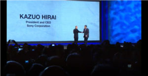 Kaz Hirai and Gary Shapiro