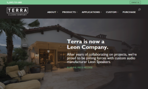 Terra Speakers Website