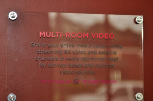 Control4 sign about multi room video