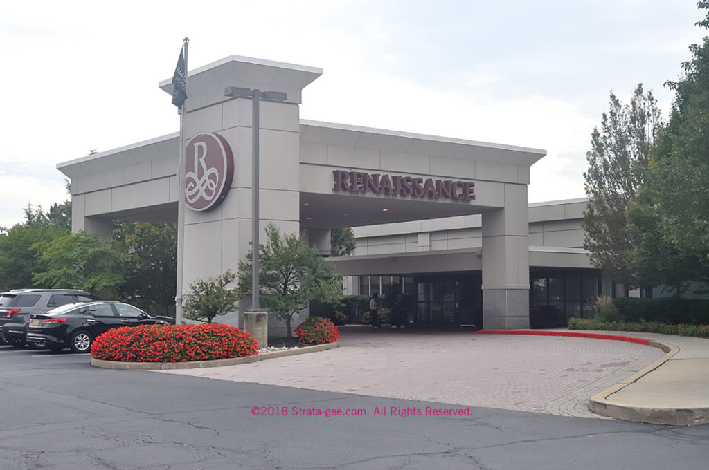 Photo of entrance to Renaissance Hotel