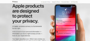 Image from Apple Privacy website