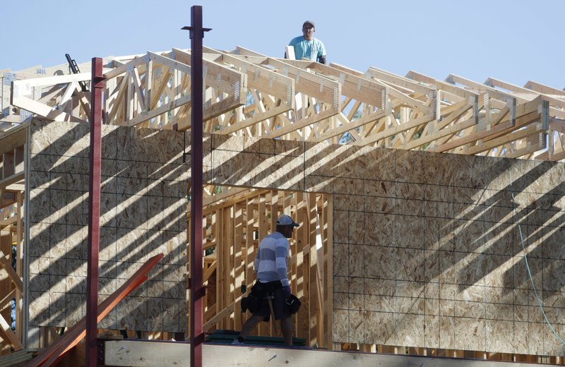 Photo of a home being built