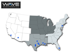 Graphic showing WAVE locations