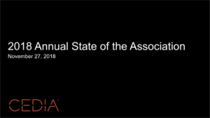CEDIA State of the Association