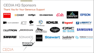 CEDIA HQ sponsors