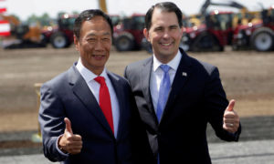 Photo of Foxconn's Terry Gou & Scott Walker