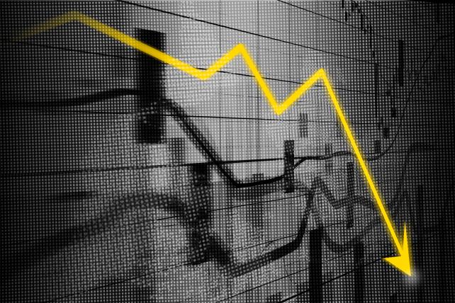 graph showing economists expect recession ahead