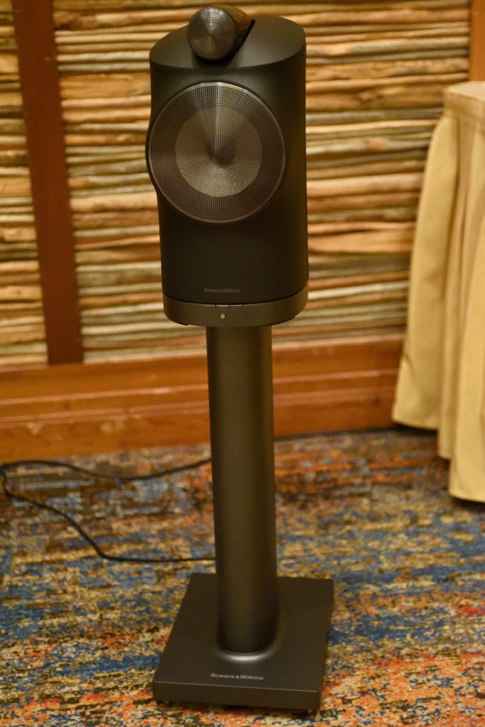Photo of a new B&W Formation bookshelf style wireless speaker