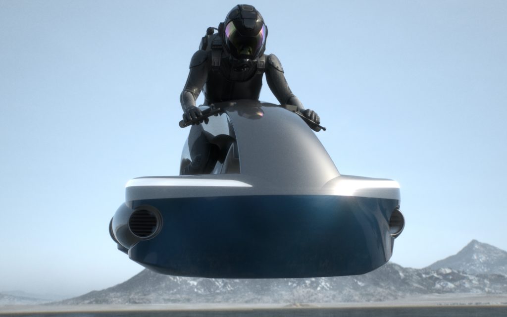 photo of a hover bike