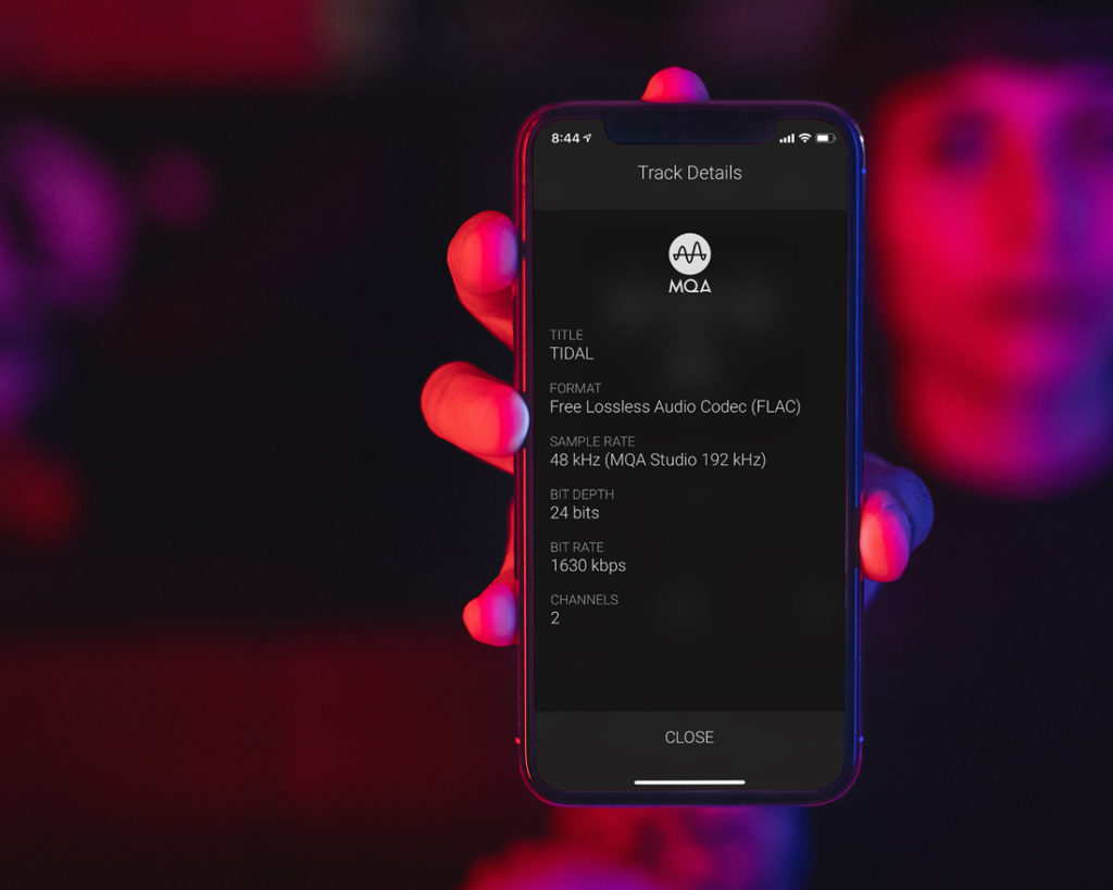 MQA and Tidal on a smartphone