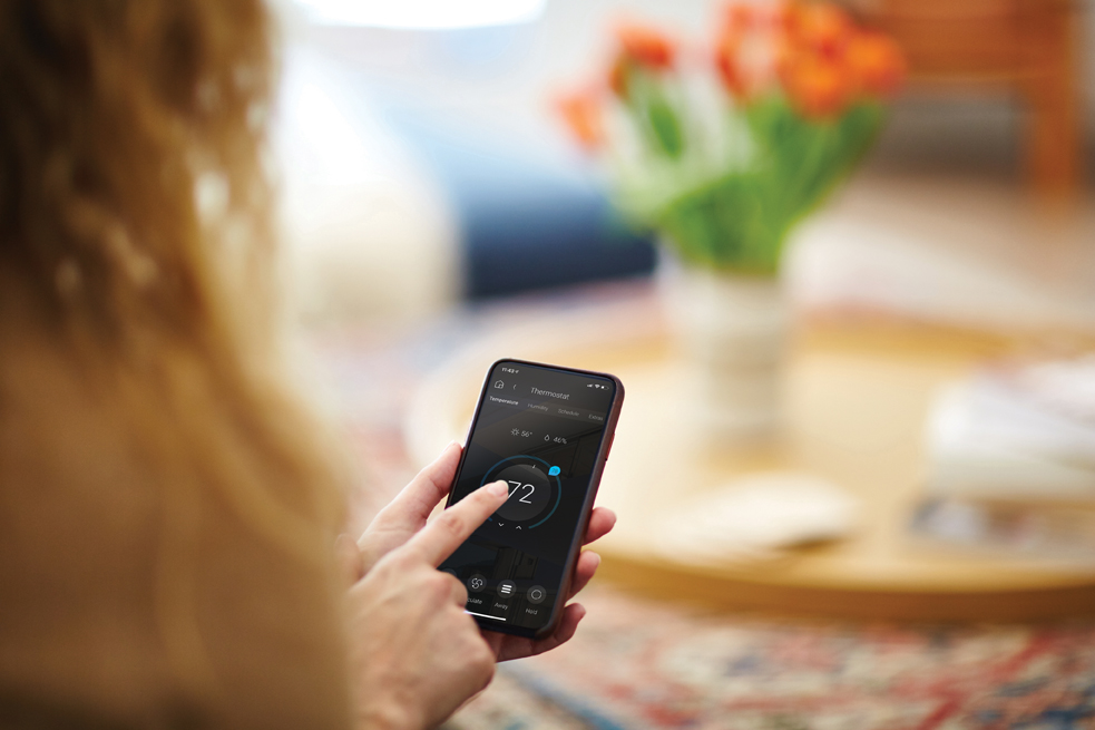 Control4 OS 3 menu screens are optimized for devices